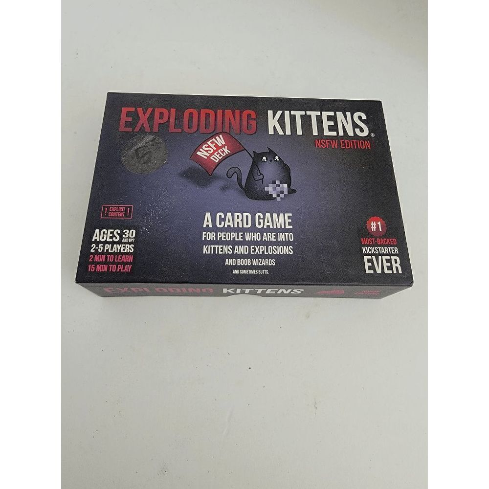 Exploding Kittens NSFW Edition 2-5 Player Adult Card Game - Picture 2 of 4
